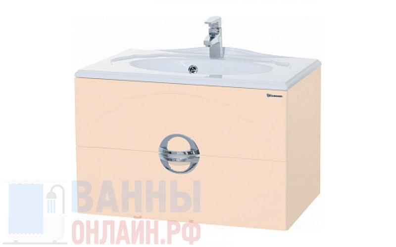 Тумба с раковиной Bellezza Флоренция 90 бежевая