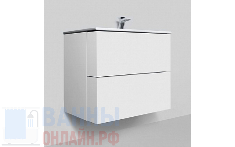 Тумба с раковиной Am.Pm Spirit V2.0 60 белый глянец