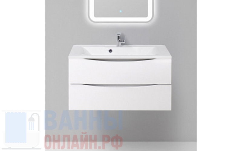 Тумба с раковиной BelBagno Marino 90 bianco lucido