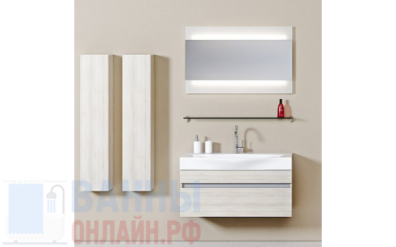 Мебель для ванной Aqwella 5 stars Бергамо 80 акация