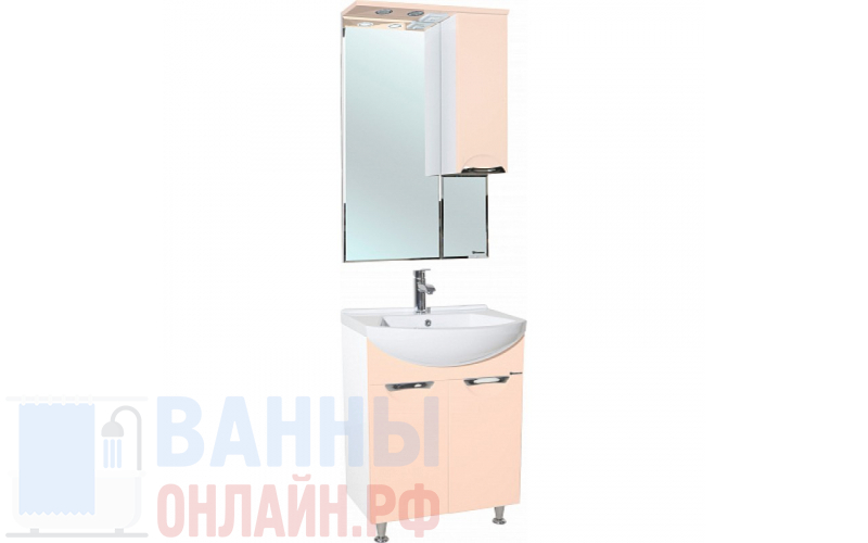 Мебель для ванной Bellezza Альфа 55 бежевая