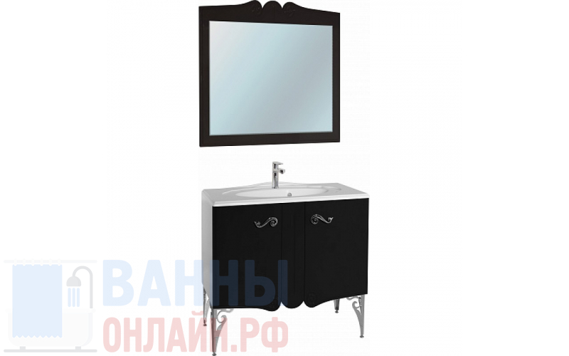 Мебель для ванной Bellezza Эстель 80 черная