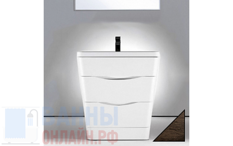 Тумба с раковиной BelBagno Piramide 80 rovere moro