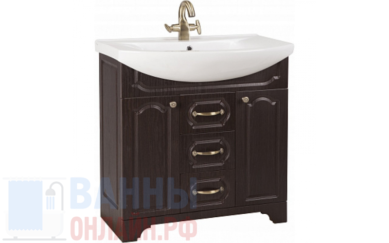Тумба с раковиной Bellezza Камелия 85 венге