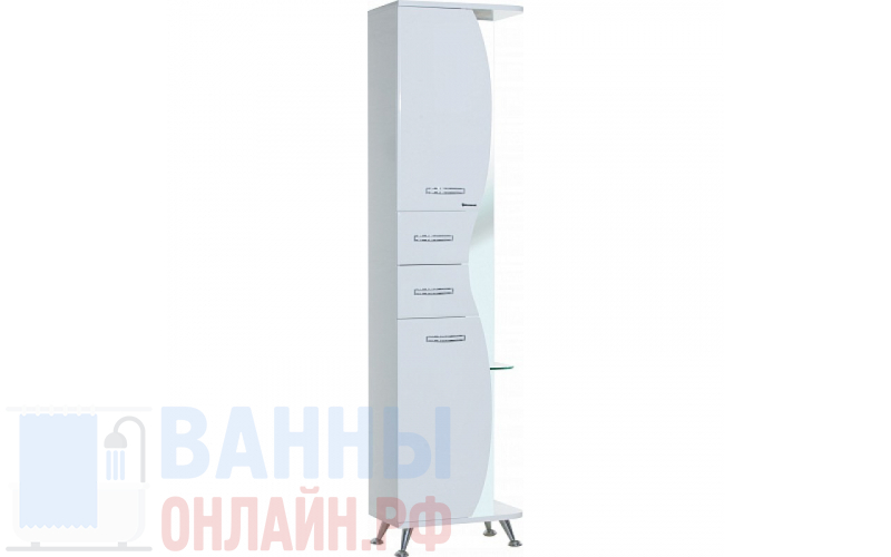 Шкаф-пенал Bellezza Рио 50 L белый