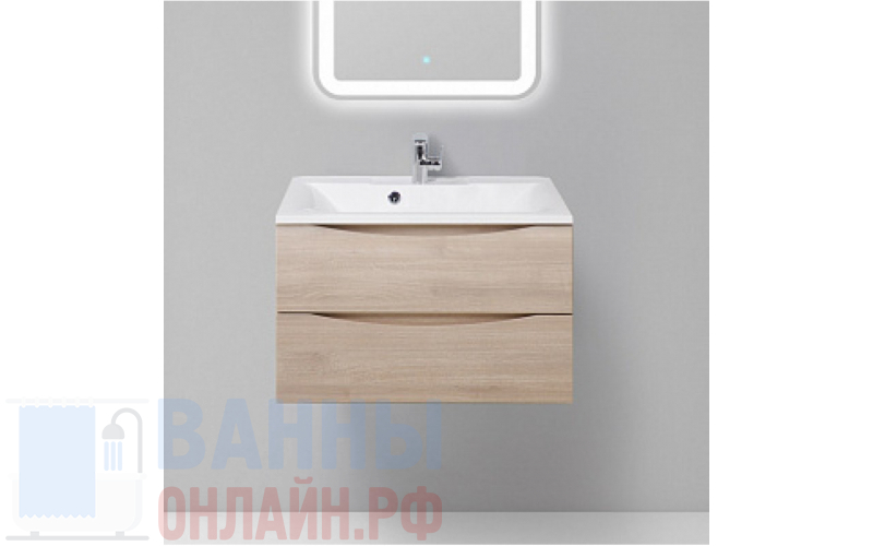 Тумба с раковиной BelBagno Marino 75 rovere grigio