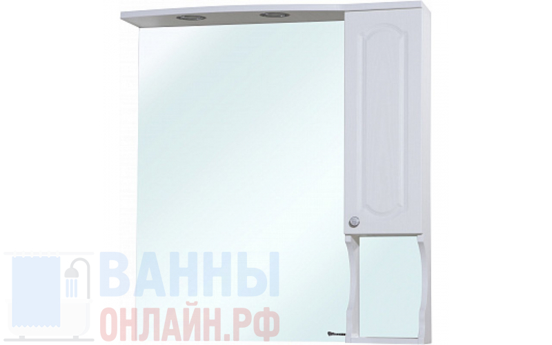 Зеркало-шкаф Bellezza Камелия 85 R белый