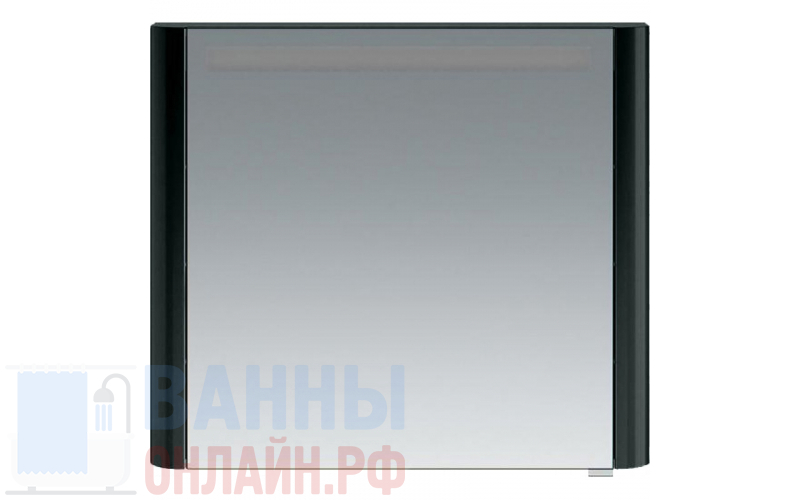 Зеркало-шкаф Am.Pm Sensation 80 L антрацит