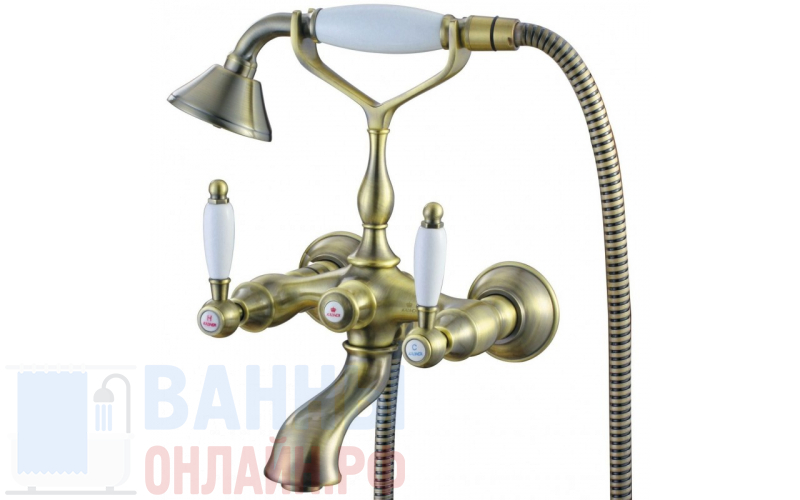 Смеситель для ванны KAISER Vincent 31044An/Бронзовый