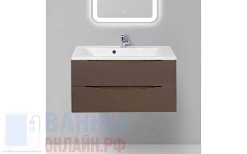 Тумба с раковиной BelBagno Marino 90 cioccolato opaco