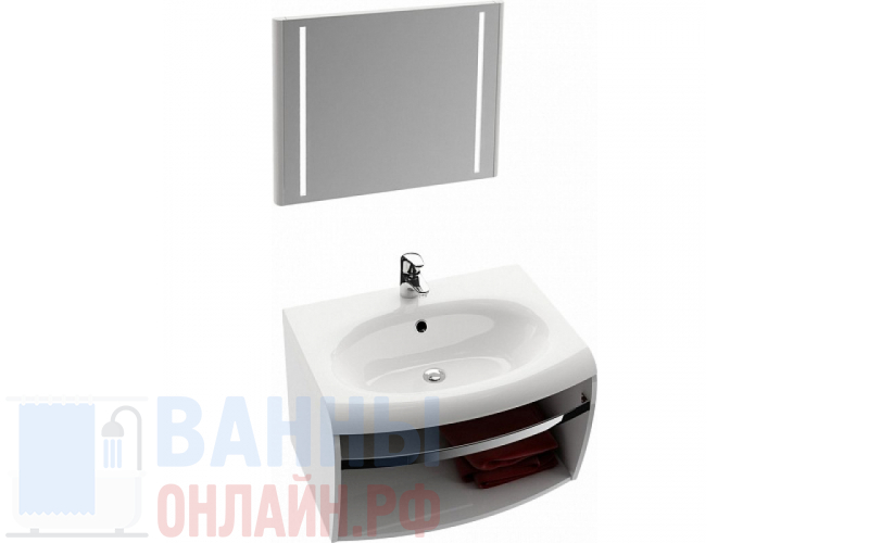 Мебель для ванной Ravak Evolution 70 белая, с полотенцедержателем