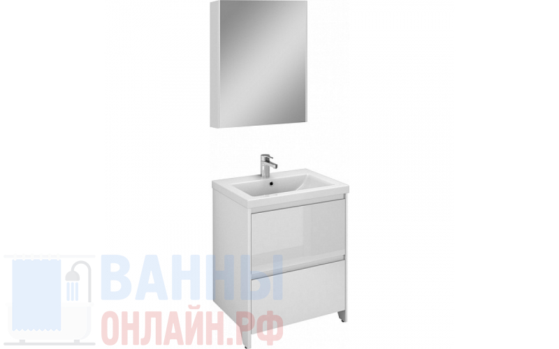 Мебель для ванной Velvex Klaufs 60.2Y белая, напольная