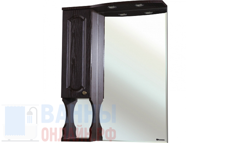 Зеркало-шкаф Bellezza Камелия 75 L венге