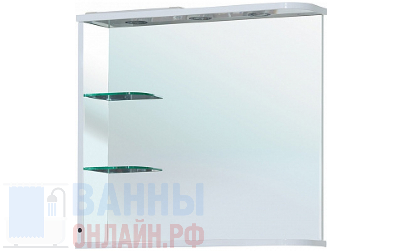Зеркало Bellezza Рио 70 L белое