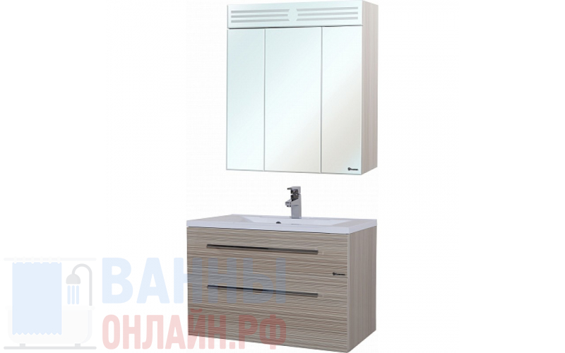 Мебель для ванной Bellezza Эльза 80 бежевая