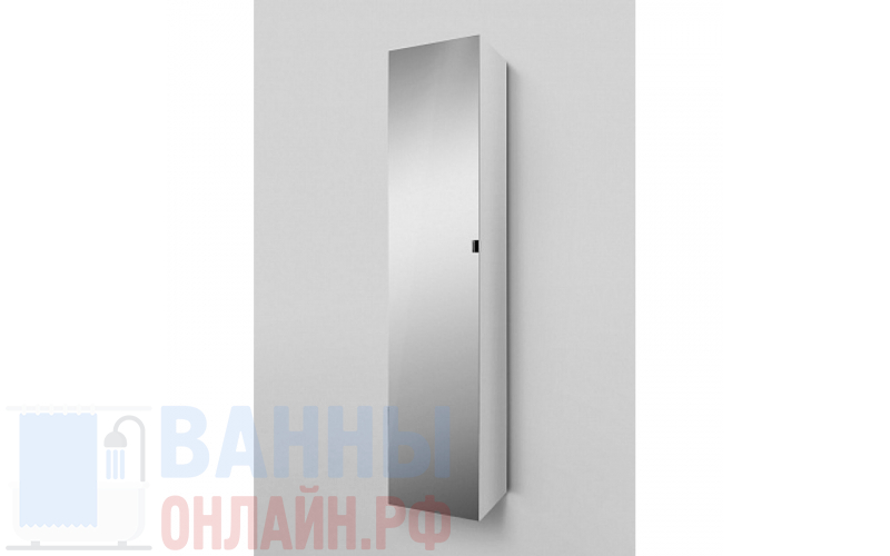Шкаф-пенал Am.Pm Spirit V2.0 35 L подвесной, зеркало, белый глянец
