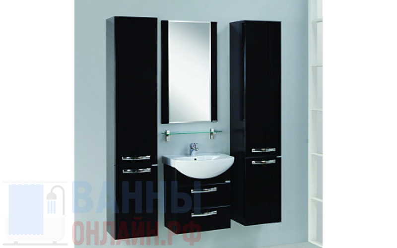 Мебель для ванной Акватон Ария М 50 черный глянец