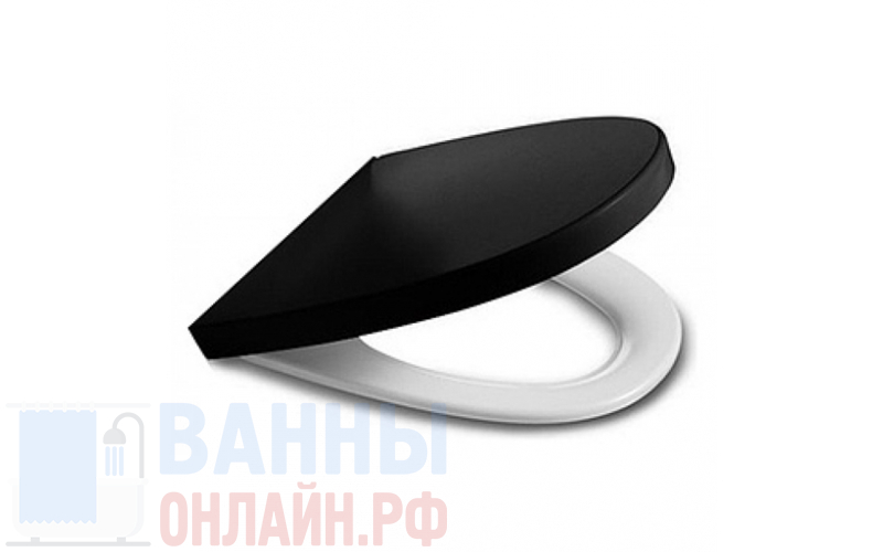 Крышка-сиденье Roca Khroma 801652F7T с микролифтом, черная