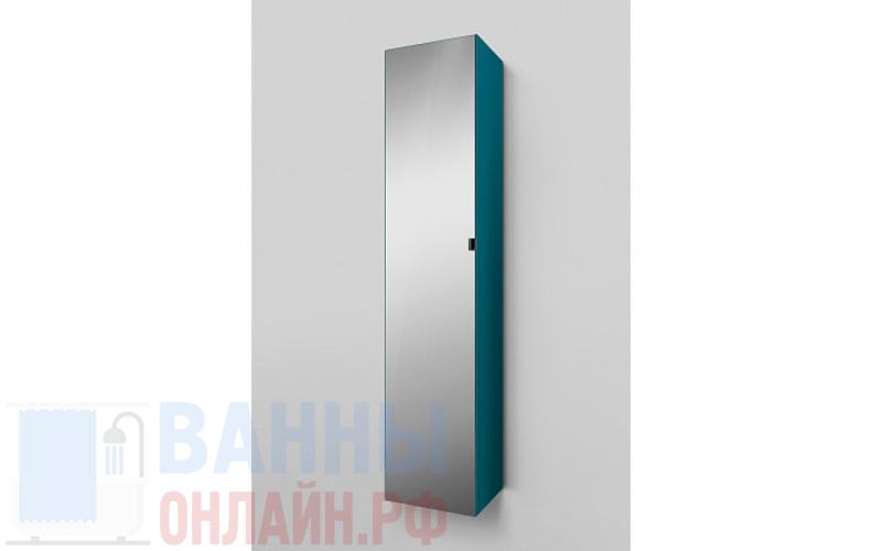 Шкаф-пенал Am.Pm Spirit V2.0 35 L подвесной, зеркало, кобальтовый глянец