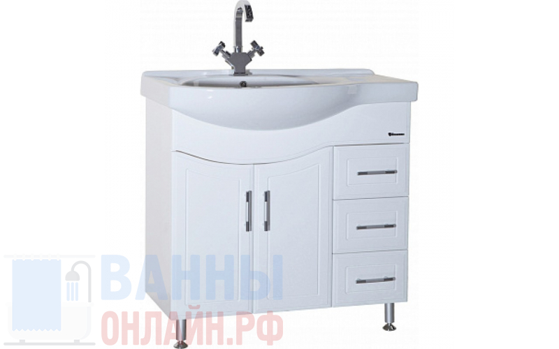 Тумба с раковиной Bellezza Коралл 85 R