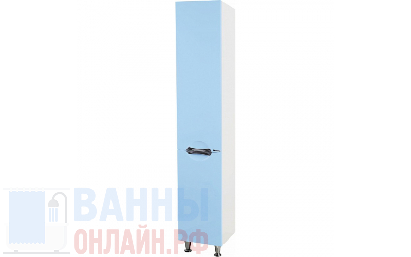 Шкаф-пенал Bellezza Лагуна 35 L голубой