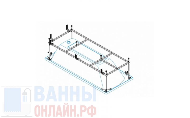 Металлический каркас для акриловой ванны Cezares 42-for_two-MF