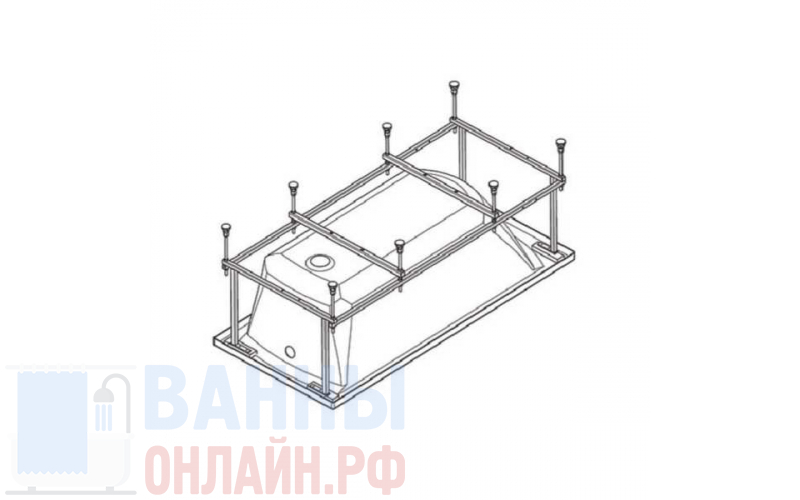 Монтажный комплект Santek к ванне Тенерифе XL 170х70 см