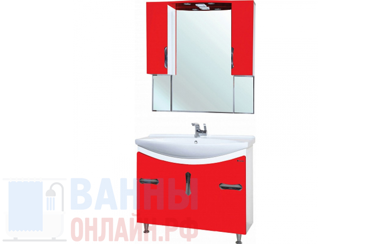 Мебель для ванной Bellezza Лагуна 105 красная