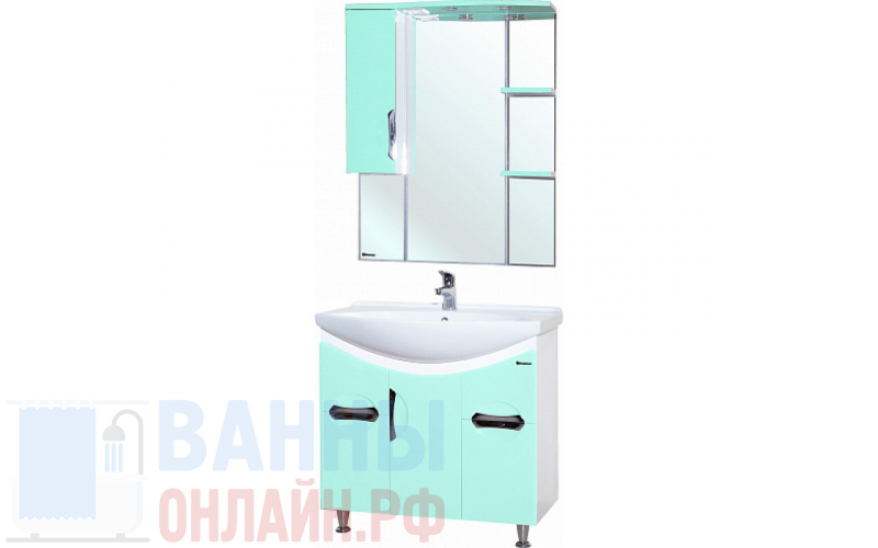 Мебель для ванной Bellezza Лагуна 85 салатовая