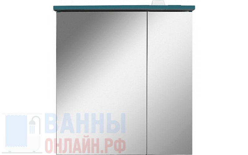 Зеркало-шкаф Am.Pm Spirit V2.0 60 R с LED-подсветкой, кобальтовый глянец
