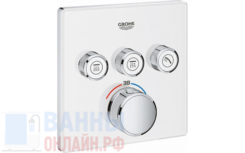Термостат Grohe Grohtherm SmartControl 29157LS0 для ванны с душем, moon white