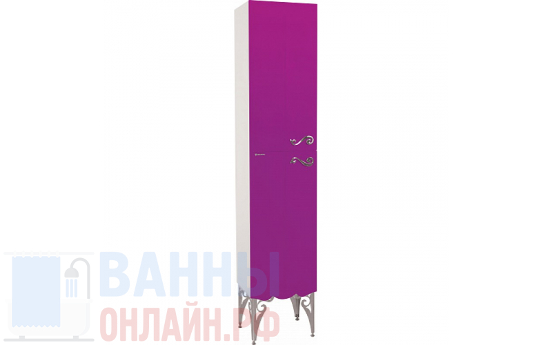 Шкаф-пенал Bellezza Эстель 40 L фиолетовый