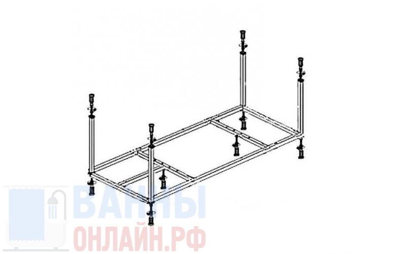 Металлический каркас для акриловой ванны Cezares METAURO-MF