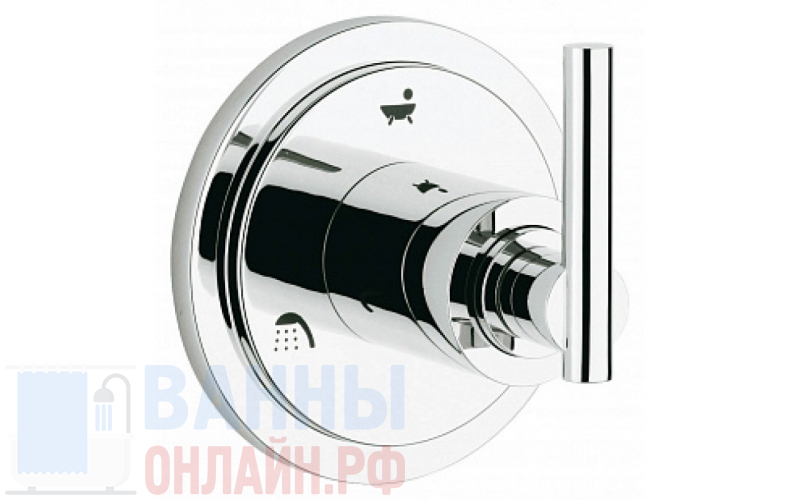 Переключатель потоков Grohe Atrio 19134000 на три потребителя