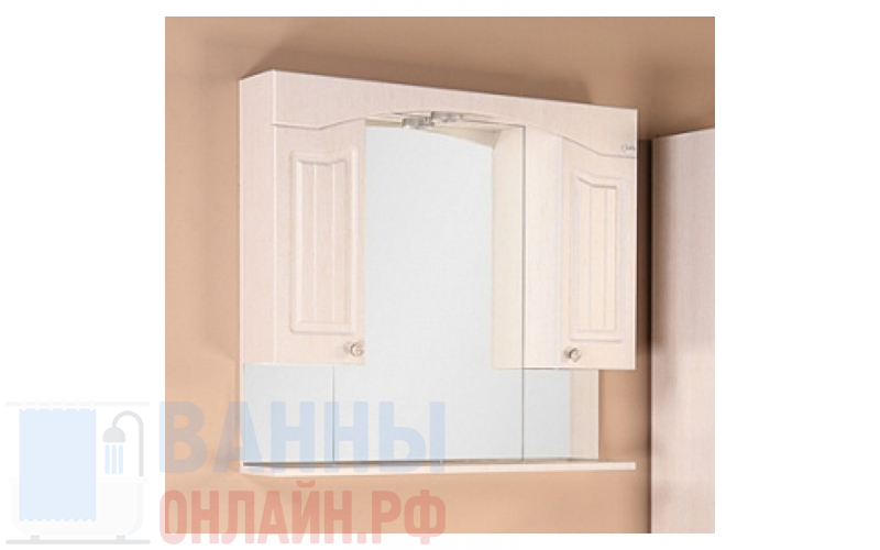 Зеркало-шкаф Onika Арно 90.01 белое дерево