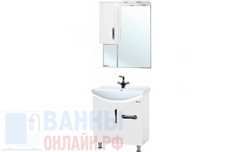 Мебель для ванной Bellezza Лагуна 65 с ящиком, белая