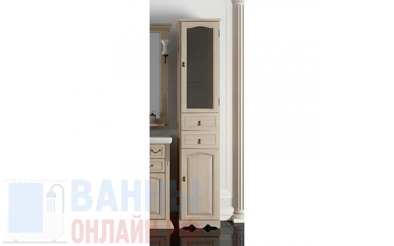 Шкаф-пенал Opadiris Риспекто 40 R беленный бук, без корзины
