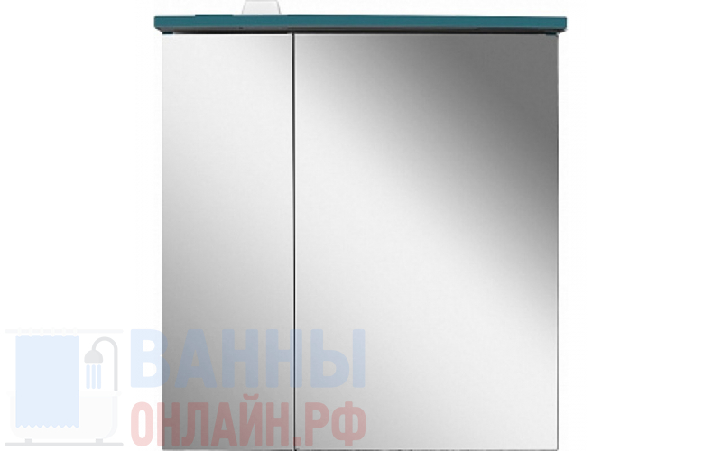 Зеркало-шкаф Am.Pm Spirit V2.0 60 L с LED-подсветкой, кобальтовый глянец