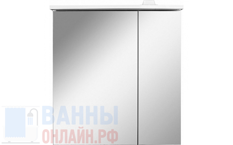 Зеркало-шкаф Am.Pm Spirit V2.0 60 R с LED-подсветкой, белый глянец