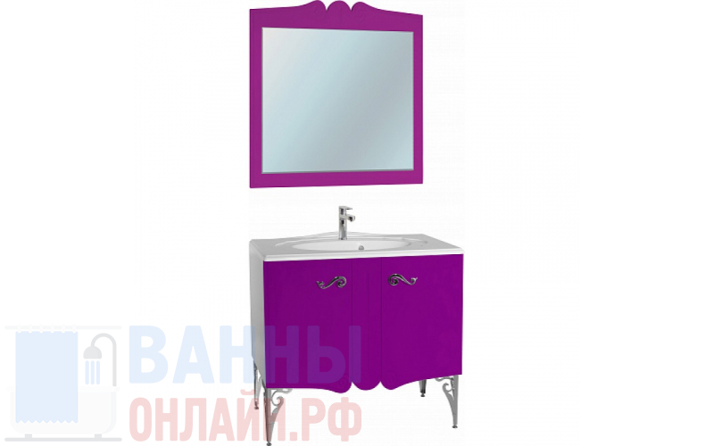 Мебель для ванной Bellezza Эстель 80 фиолетовая