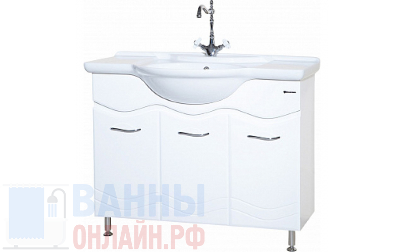 Тумба с раковиной Bellezza Мари 105 белая