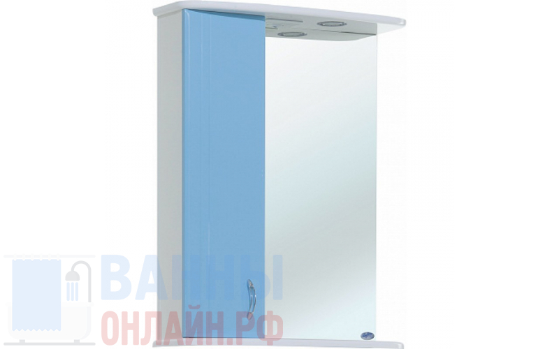 Зеркало-шкаф Opadiris Клио 45 L угловой, беленный бук