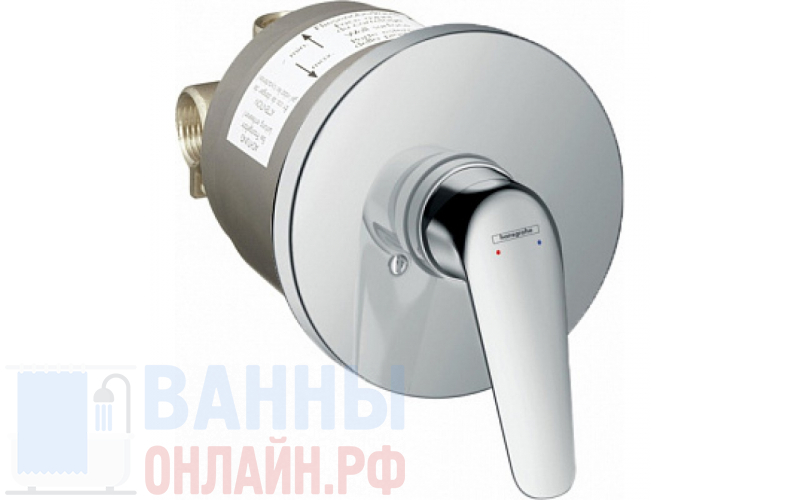 Смеситель Hansgrohe Novus 71068000 С ВНУТРЕННЕЙ ЧАСТЬЮ для душа