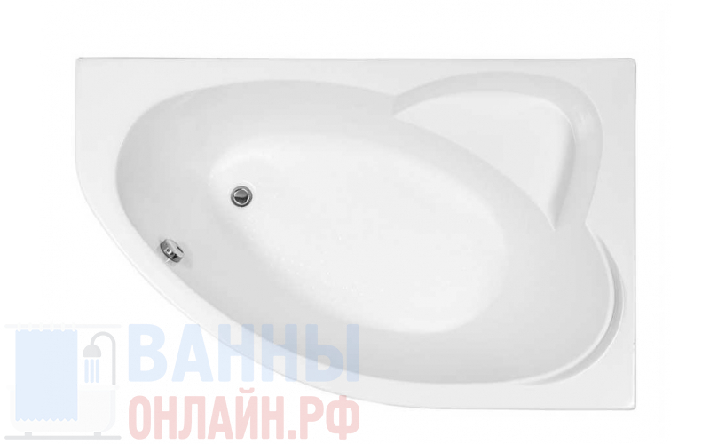 Акриловая ванна Aquanet Sarezo 160x100 R