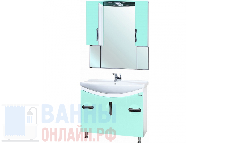 Мебель для ванной Bellezza Лагуна 105 салатовая