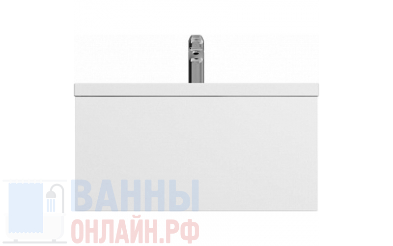 Тумба с раковиной Am.Pm Gem 75 белый глянец, с 1 ящиком