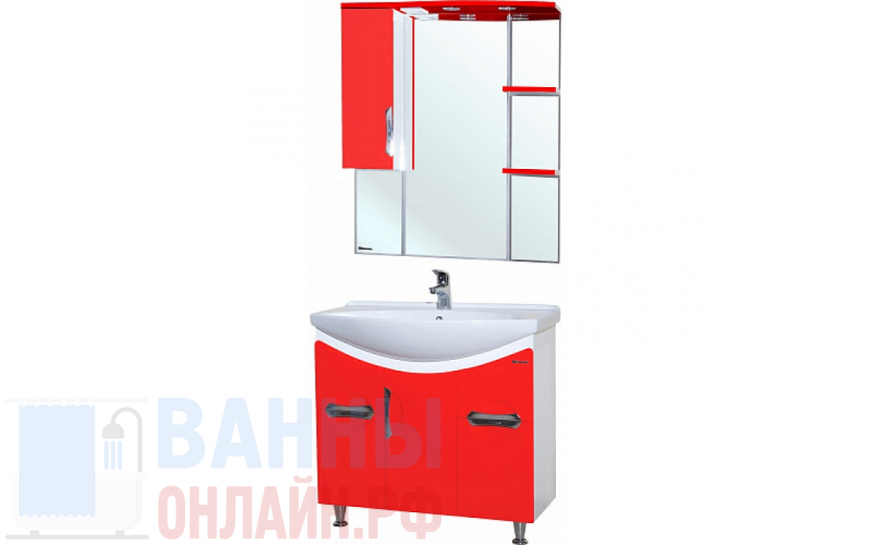 Мебель для ванной Bellezza Лагуна 85 красная