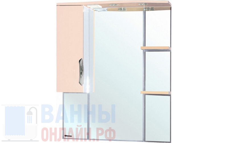 Зеркало-шкаф Bellezza Лагуна 85 L бежевый
