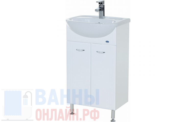 Тумба с раковиной Bellezza Уют 50 белая