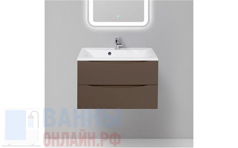 Тумба с раковиной BelBagno Marino 75 cioccolato opaco